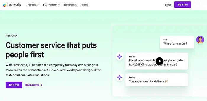 Freshworks - Unified AI-Driven Support - Ticketing and Help Desk Software