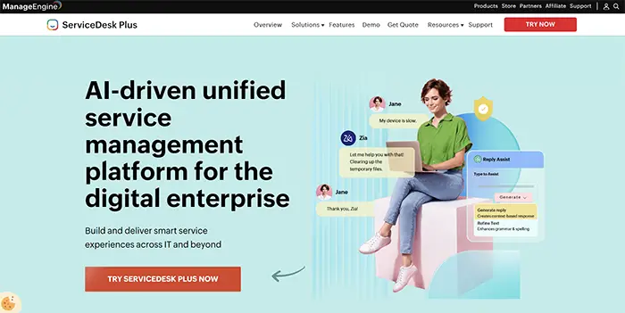 ManageEngine ServiceDesk Plus: Holistic Enterprise Service Management - Ticketing and Help Desk Software