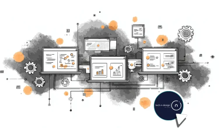 Illustration of AI agents automating digital spreadsheets and databases, representing Paradigm’s data automation.