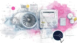 Illustration of predictive AI across payments, maintenance, traffic, and smart home scheduling, showing how forecasts help people act earlier.